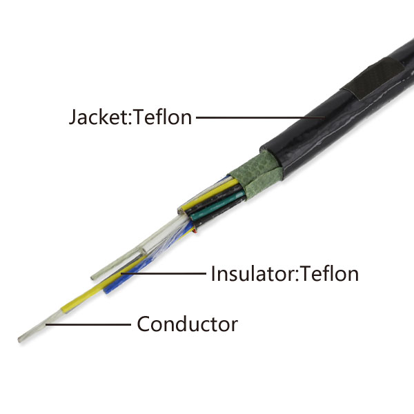 High temperature teflon cable KFF
